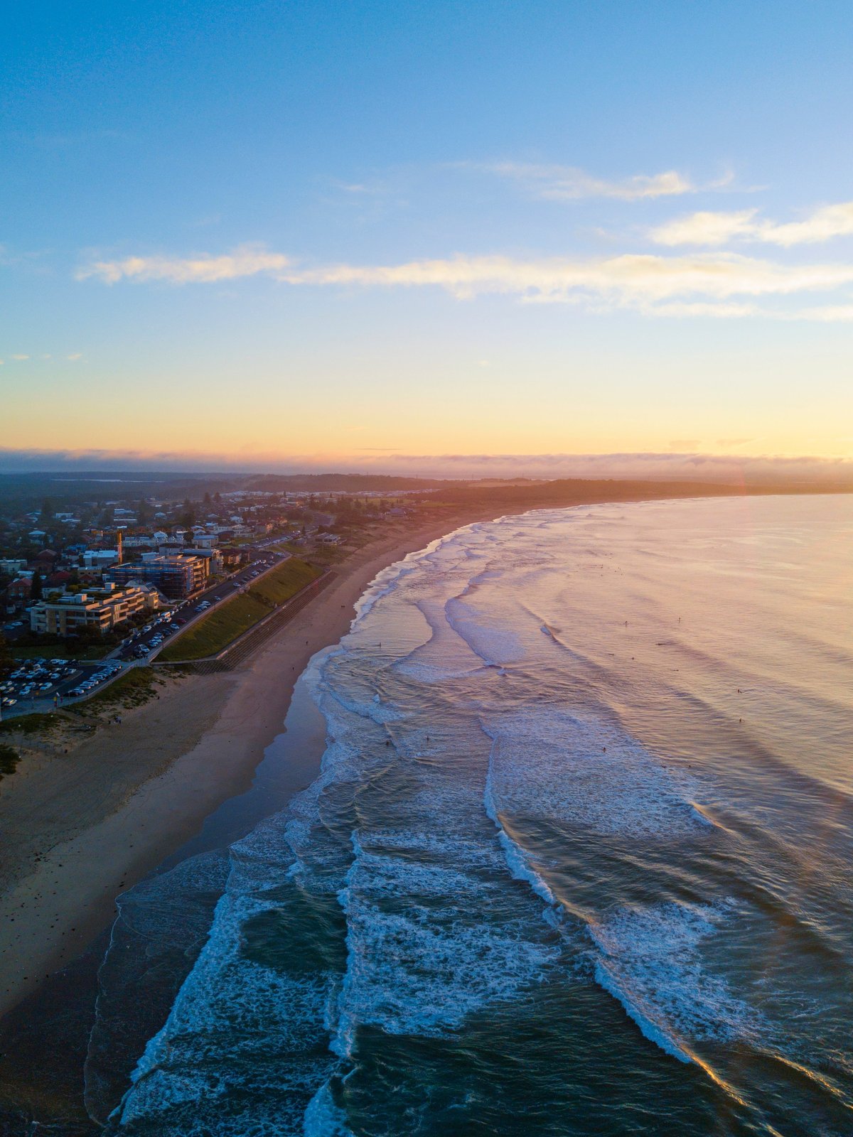 Aerial view of Sutherland shire area in the morning