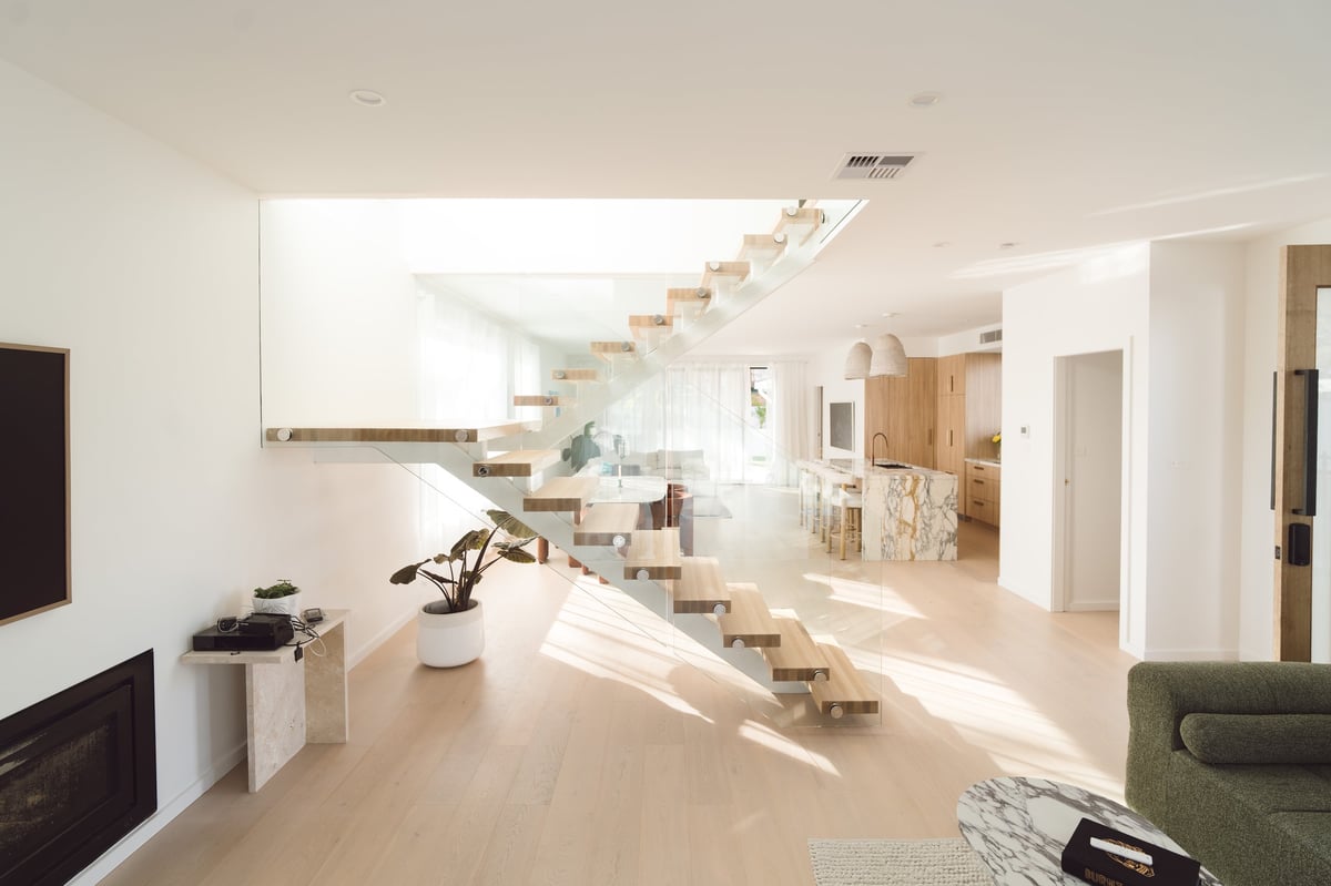 Floating staircase by ACG Built